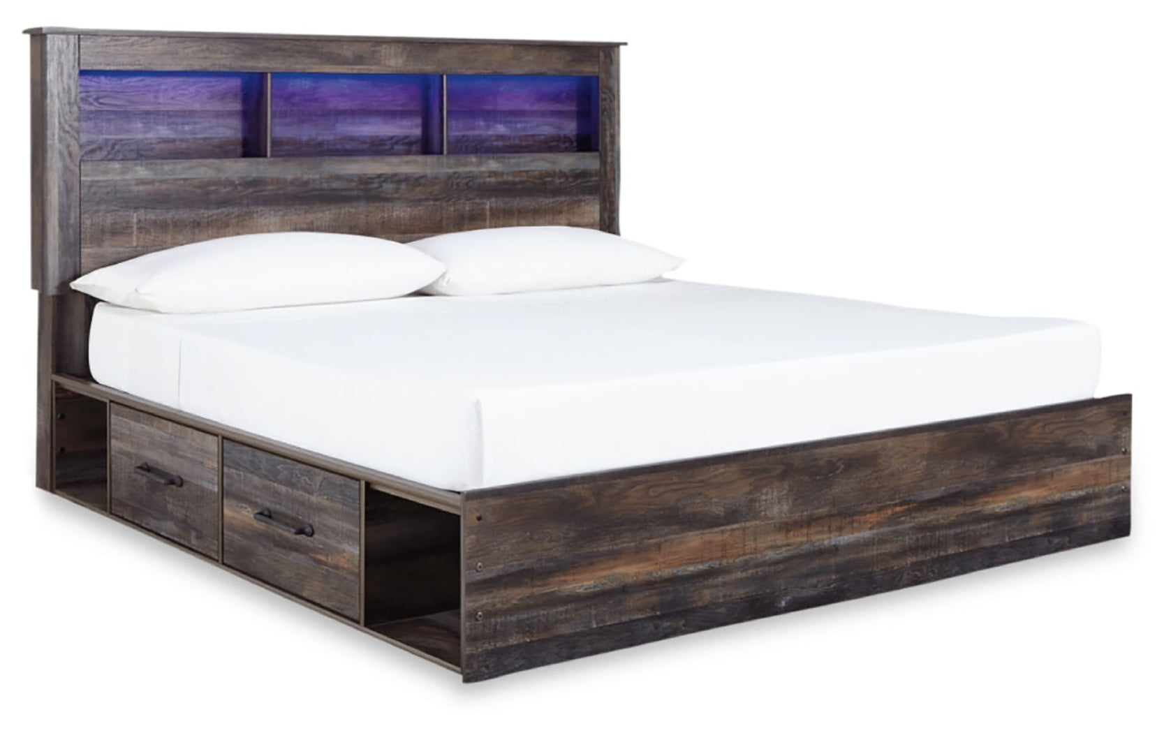 Drystan Multi King Storage Bedroom Set with Dresser, Mirror, Chest and Nightstand - Ornate Home