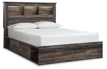 Drystan Multi Queen Bookcase Bed with Storage, Dresser and Nightstand - Ornate Home