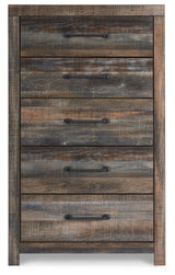 Drystan Multi Queen Bookcase Panel Bedroom Set with Dresser, Mirror Chest and Nightstand (Online Special Price) - Ornate Home