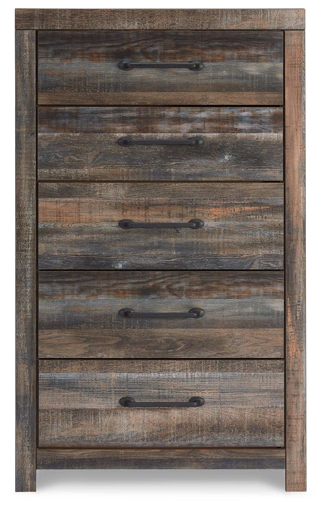 Drystan Multi Queen Bookcase Panel Bedroom Set with Dresser, Mirror Chest and Nightstand (Online Special Price) - Ornate Home