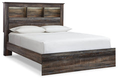 Drystan Multi Queen Bookcase Panel Bedroom Set with Dresser, Mirror Chest and Nightstand - Ornate Home