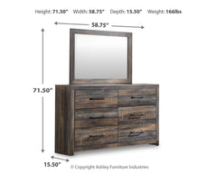Drystan Multi Queen Bookcase Storage Bed, Dresser, Mirror, Chest and Nightstand - Ornate Home