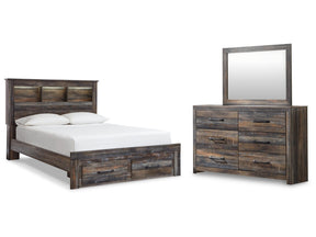 Drystan Multi Queen Bookcase Storage Bed, Dresser and Mirror (Online Special Price) - Ornate Home