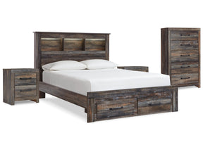 Drystan Multi Queen Bookcase Storage Bedroom Set with Chest and 2 Nightstands (Online Special Price) - Ornate Home