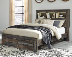 Drystan Multi Queen Bookcase Storage Bedroom Set with Chest and 2 Nightstands - Ornate Home