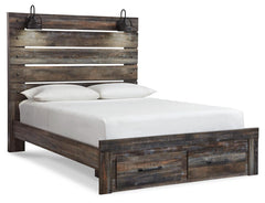 Drystan Multi Queen Panel Bed, Dresser, Mirror, Chest and 2 Nightstands - Ornate Home