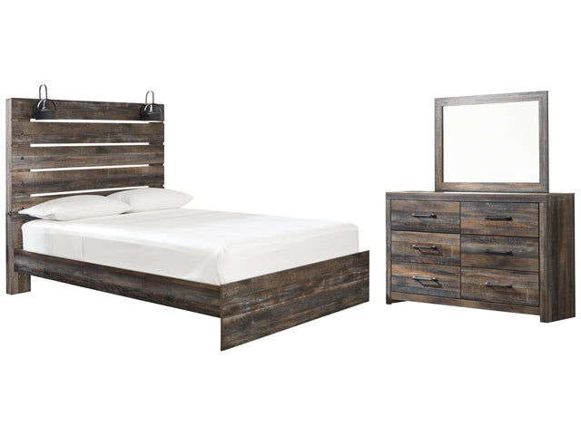Drystan Multi Queen Panel Bed, Dresser and Mirror - Ornate Home