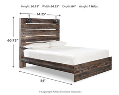 Drystan Multi Queen Panel Bedroom Set with Dresser, Mirror, Chest and Nightstand - Ornate Home