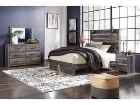 Drystan Multi Queen Panel Bedroom Set with Dresser, Mirror and 2 Nightstands - Ornate Home