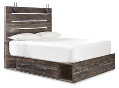 Drystan Multi Queen Panel Bedroom Set with Storage, Dresser, Mirror and Chest - Ornate Home