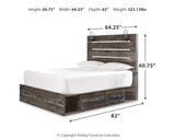 Drystan Multi Queen Panel Bedroom Set with Storage, Dresser and Mirror (Online Special Price) - Ornate Home