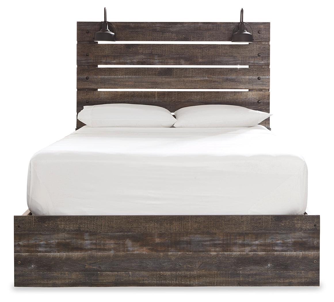 Drystan Multi Queen Panel Bedroom Set with Storage, Dresser and Mirror (Online Special Price) - Ornate Home