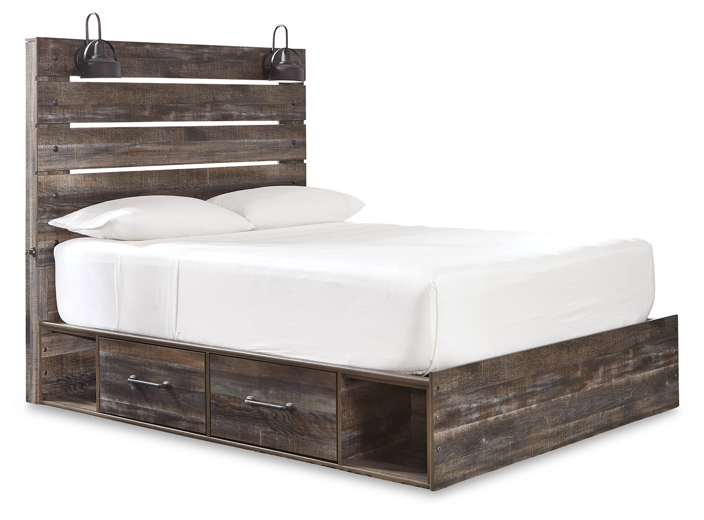 Drystan Multi Queen Panel Bedroom Set with Storage, Dresser and Mirror (Online Special Price) - Ornate Home