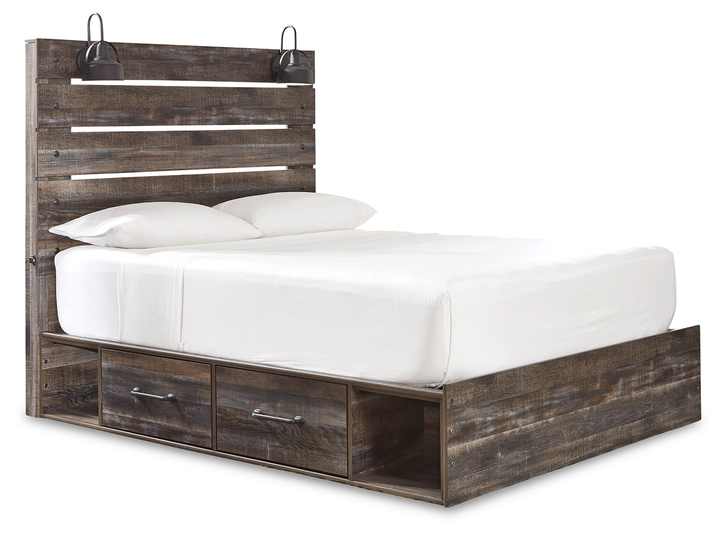 Drystan Multi Queen Panel Storage Bedroom Set with 2 Nightstands (Online Special Price) - Ornate Home