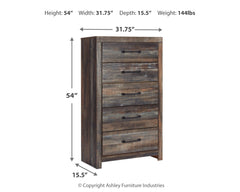 Drystan Multi Queen Panel Storage Bedroom Set with Dresser, Mirror, Chest and Nightstand - Ornate Home