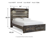 Drystan Multi Queen Panel Storage Bedroom Set with Dresser and Mirror (Online Special Price) - Ornate Home