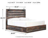 Drystan Multi Tone King Panel Bed w/ 2 Storage Drawers (Online Special Price) - Ornate Home