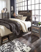 Drystan Multi Tone Queen Panel Bed w/ 4 Storage Drawers (Online Special Price) - Ornate Home