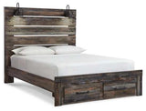 Drystan Multi Tone Queen Panel Bed w/ FB Storage (Online Special Price) - Ornate Home