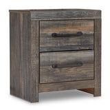 Drystan Multi Tone Queen Panel Bedroom Set / 4pc with 2 Storage Drawers (Online Special Price) - Ornate Home