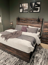 Drystan Multi Tone Queen Panel Bedroom Set / 4pc with 2 Storage Drawers (Online Special Price) - Ornate Home