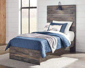 Drystan Multi Tone Twin Panel Bed (Online Special Price) - Ornate Home