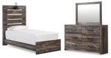 Drystan Multi Twin Panel Bed, Dresser and Mirror (Online Special Price) - Ornate Home