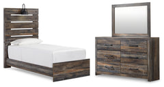Drystan Multi Twin Panel Bed, Dresser and Mirror - Ornate Home