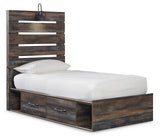 Drystan Multi Twin Panel Bed w/Storage & Dresser & Mirror & Chest (Online Special Price) - Ornate Home