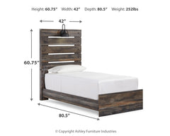 Drystan Multi Twin Panel Bed w/Storage & Dresser & Mirror & Chest - Ornate Home
