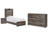 Drystan Multi Twin Panel Bedroom Set with Storage, Dresser and Nightstand (Online Special Price) - Ornate Home