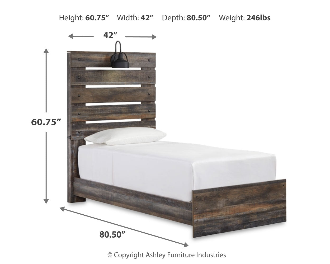 Drystan Multi Twin Panel Bedroom Set with Storage, Dresser and Nightstand (Online Special Price) - Ornate Home