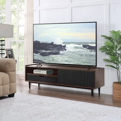 Duane 4 Piece Living Room Set in Dark Brown and Black - Ornate Home