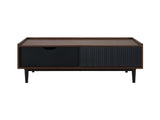 Duane Coffee Table in Dark Brown and Black - Ornate Home