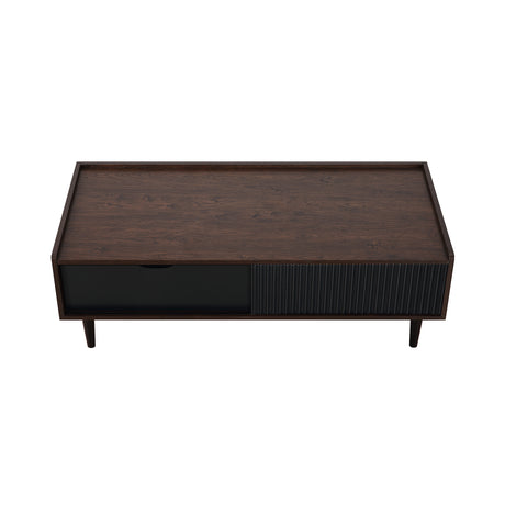 Duane Coffee Table in Dark Brown and Black - Ornate Home