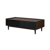 Duane Coffee Table in Dark Brown and Black - Ornate Home