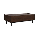 Duane Coffee Table in Dark Brown and Navy Blue - Ornate Home