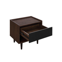 Duane End Table and Coffee Table in Dark Brown and Black - Ornate Home