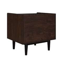 Duane Nightstand in Dark Brown and Black - Ornate Home