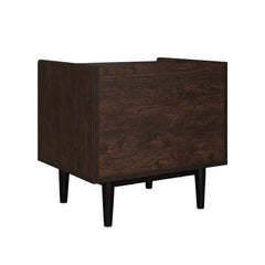 Duane Nightstand in Dark Brown and Navy Blue (set of 2) - Ornate Home