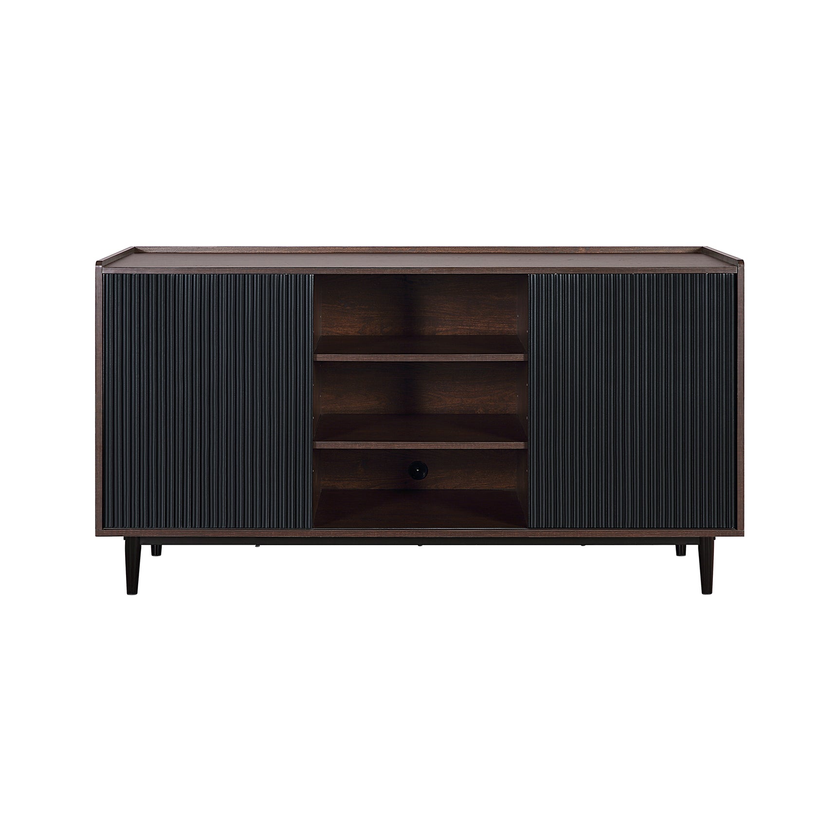 Duane Sideboard in Dark Brown and Black - Ornate Home
