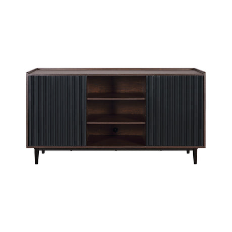 Duane Sideboard in Dark Brown and Black - Ornate Home