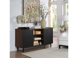Duane Sideboard in Dark Brown and Black - Ornate Home