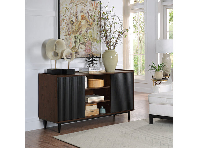 Duane Sideboard in Dark Brown and Black - Ornate Home