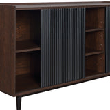 Duane Sideboard in Dark Brown and Black - Ornate Home