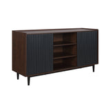 Duane Sideboard in Dark Brown and Black - Ornate Home