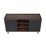 Duane Sideboard in Dark Brown and Black - Ornate Home