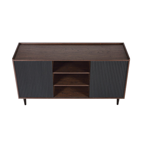 Duane Sideboard in Dark Brown and Black - Ornate Home
