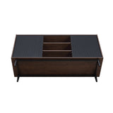 Duane Sideboard in Dark Brown and Black - Ornate Home