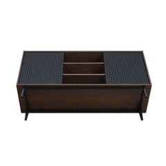 Duane Sideboard in Dark Brown and Black - Ornate Home